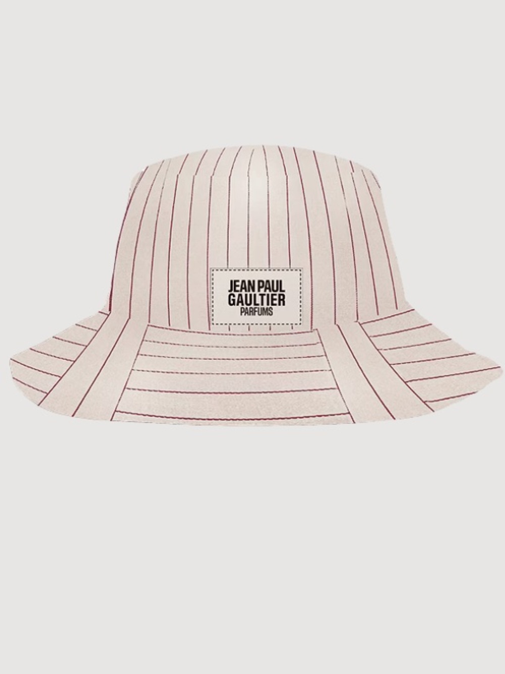 Jean Paul Gaultier Vestiaire Femme Sunhat Brand New Hat w Pink Pinstripes GWP
